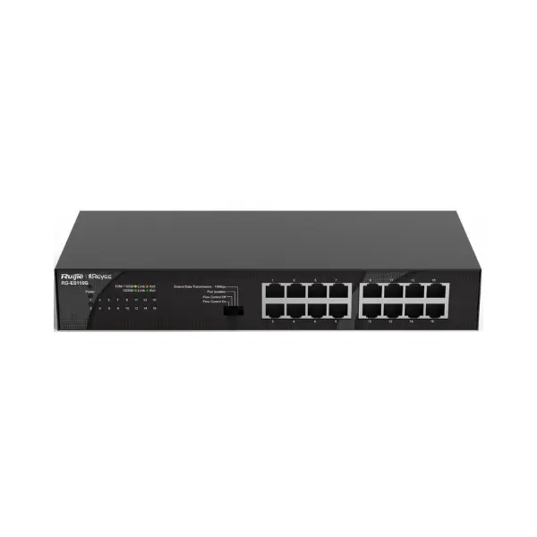 Ruijie Reyee RG-ES116G Unmanaged Non-PoE Switch, 16 port 10/100/1000Mbps