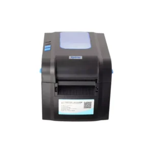 Xprinter XP-370B barcode printer front view compact thermal label printer